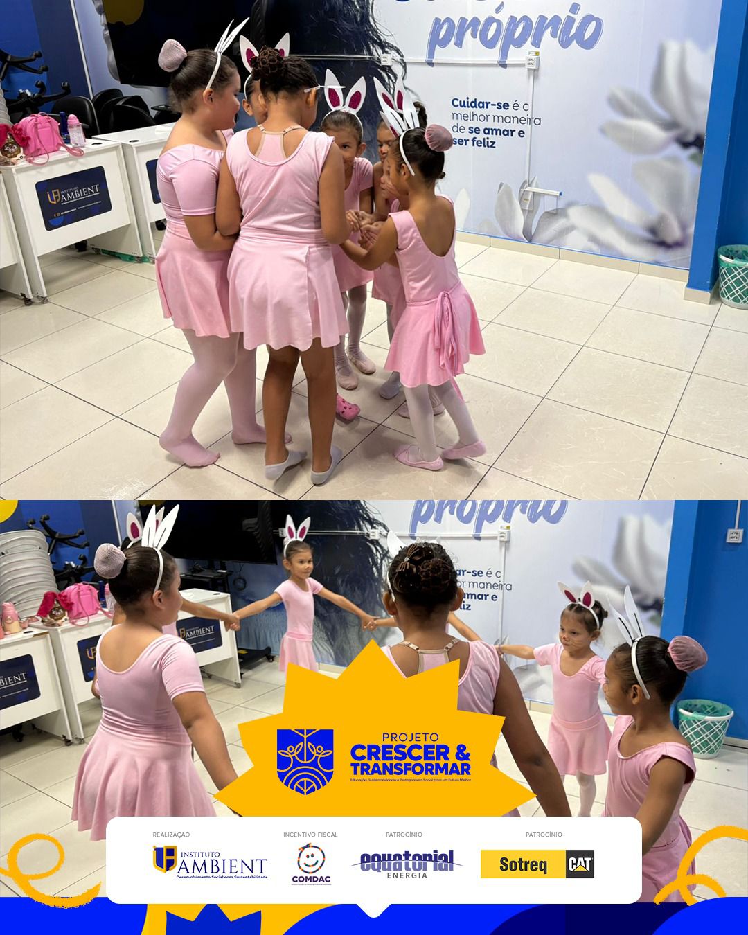 🌸 Encerramento do mês de março com apresentação especial de Páscoa 🐰